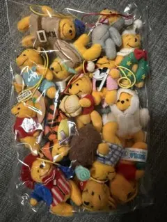 【希少】くまのプーさん ストラップ マスコット キーホルダー　SEGA 14個