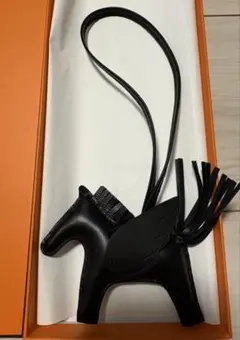 【新品未使用】エルメス ロデオ チャーム ペガサス PM ソーブラック　K刻印