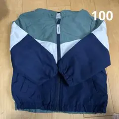 フード付きナイロンジャケット　パーカー　100