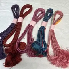 031903 帯締めセット 5色 まとめ売り