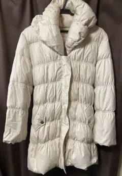 VIVAYOU フード付きダウンジャケット アイボリー