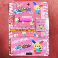ウサハナ 家 ケース ペン スタンプ 色鉛筆付き 平成レトロ サンリオ