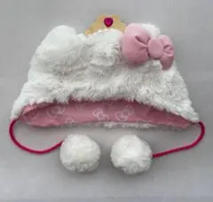 【美品】USJユニバ　キティ　ファンキャップ　かぶりもの　ピンク