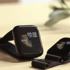 西海岸スタイル☆LUSSO SURF スマートウォッチ本体　ブラック　ベルト2本