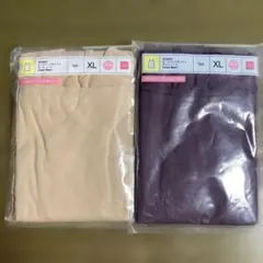 ヒートテックモイスト キャミソール 2枚セット XL ベージュ&パープルのサムネイル