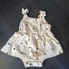 ハート柄ロンパース 95cmまで