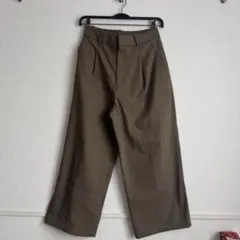※145cm以下向け ユニクロ タックワイドパンツ M