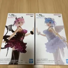 【美品】リゼロ レム・ラム espresto 天使 悪魔 フィギュア