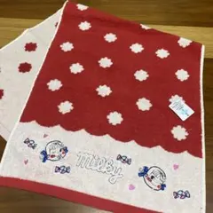 【ペコちゃん】　ミルキー柄フェイスタオル②♪のサムネイル