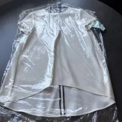 ヨーコチャン　YOKO CHAN 半袖フレンチスリーブ　オフホワイト白 36