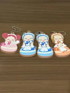 おジャ魔女どれみ ラバーキーホルダー 4点セット