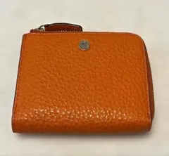 PELLE BORSA ペレボルサ 折り財布 二つ折り財布 オレンジ コンパクトのサムネイル