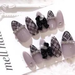 3731 ネイルチップ 量産型 ワンホン フレンチガーリー 韓国 地雷 オーダー