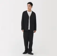 無印良品　縦横ストレッチ起毛ヘリンボーン　セットアップ　上:Ｌ　下:Ｍ