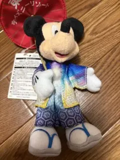 申年ミッキーマウス ぬいぐるみバッジ