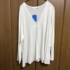 〈新品〉eur3 長袖 カーディガン 接触冷感　大きいサイズのサムネイル