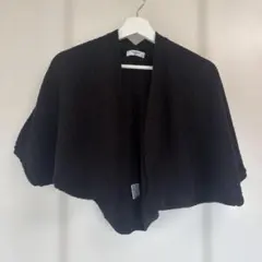NATURAL BEAUTY BASIC 半袖カーディガン M 黒 ラメのサムネイル