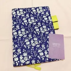 レア ほぼ日手帳カバー カズン リバティ 花柄 Lucy Locket ブルー 