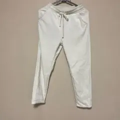ホワイトフリースジョガーパンツ
