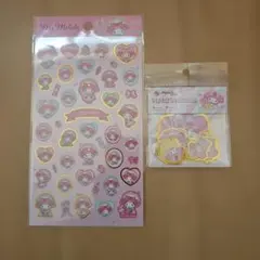 サンリオ マイメロ My Melody 箔押しシール フレークシール セット