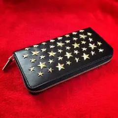 【即購入OK】レア スター 星 シルバー スタッズ 長財布14:31