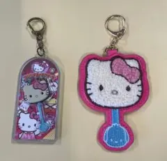 【送料無料】ハローキティ アクリルキーホルダー 2点セット