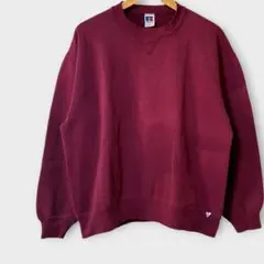 【ラッセル】90s USA製ワインレッドスウェット L