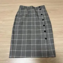 H&M チェック柄タイトスカート 36