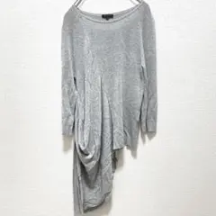 theory セオリー トップス グレー 長袖 アシンメトリー