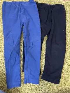 裏起毛　レギンス チェック 100