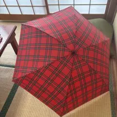 MACKINTOSH PHILOSOPHY 折りたたみ傘 レッドチェック