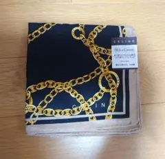 CELINE 大判ハンカチ シルク混　未使用