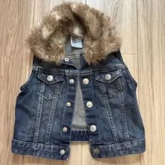 H&M ダークブルー デニムジャケット 5-6Y