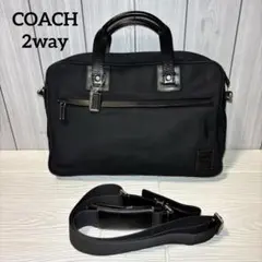 レア⭐︎COACH ビジネスバッグ ナイロンキャンバスレザー2way 6449