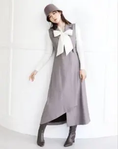 snidel ノースリテーラードロングワンピース