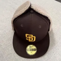 New Era 59FIFTY ブラウンキャップ 7 1/4