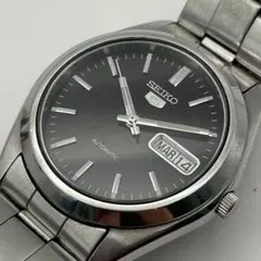 稼働　SEIKO 5 自動巻き 7S26-0440 デイデイト 黒文字盤