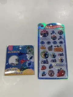 パペットスンスン　SUNSUN うるちゅるポップシール　おはじきシール　セット