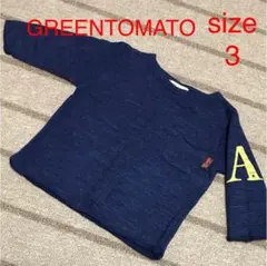 グリーントマトGREENTOMATOサイズ3七分袖プルオーバー美品韓国子供服
