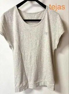tejas テジャスヨガ　フレンチスリーブＴシャツ　（オーガニックコットン）