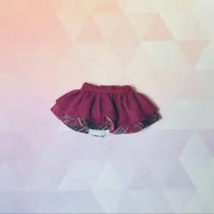 オビツ11 スカート　即購入可 ドール服［ボルドー］