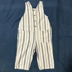 ZARAベビー リネンロングオーバーオール