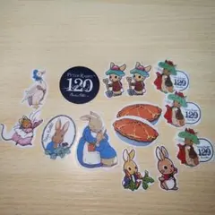 ピーターラビット120周年記念シールワッペン 14枚セット非売品