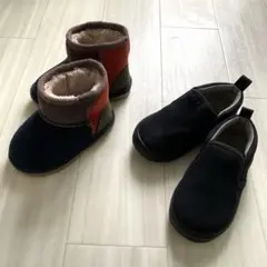 プリーズ BREEZEブーツ 13cm 黒スリッポン 15cm ボア