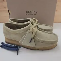 クラークス ワラビー ロー カット メープル スエード UK4.5 23.5cm