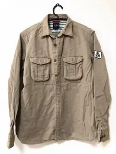 ポロビーシーエスPolo 長袖シャツ M ベージュ 厚手のサムネイル