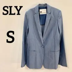 【SLY テーラードジャケット シングル ブルー サイズ1】のサムネイル