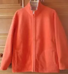 ユニクロ リバーシブルオレンジ フリースジャケット(L)男女可