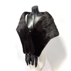 32万✨新品タグ付き 金サガ ミンク ロイヤル リアルファー ショール