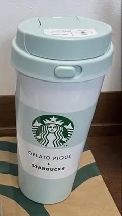 スタバ ジェラートピケ TOGOボトル ミントグリーンとスタバカードケース